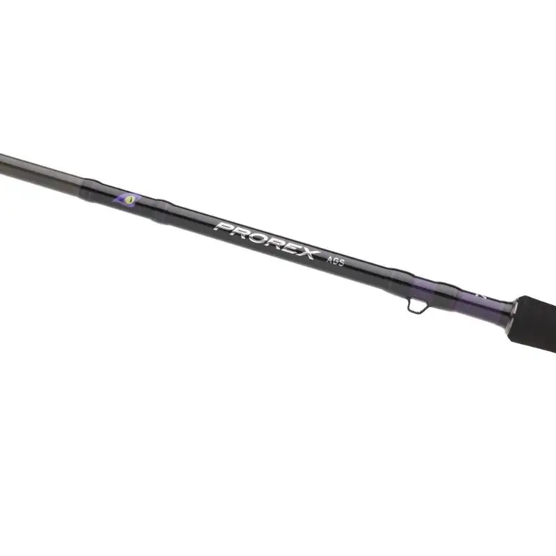 Détail du blank SVF Nanoplus et des ligatures de la Daiwa Prorex AGS 2025
